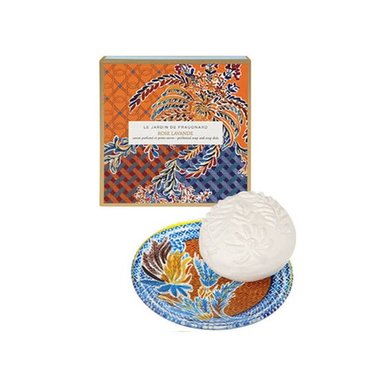 Rose Lavande Sapone & Portasapone Fragonard
